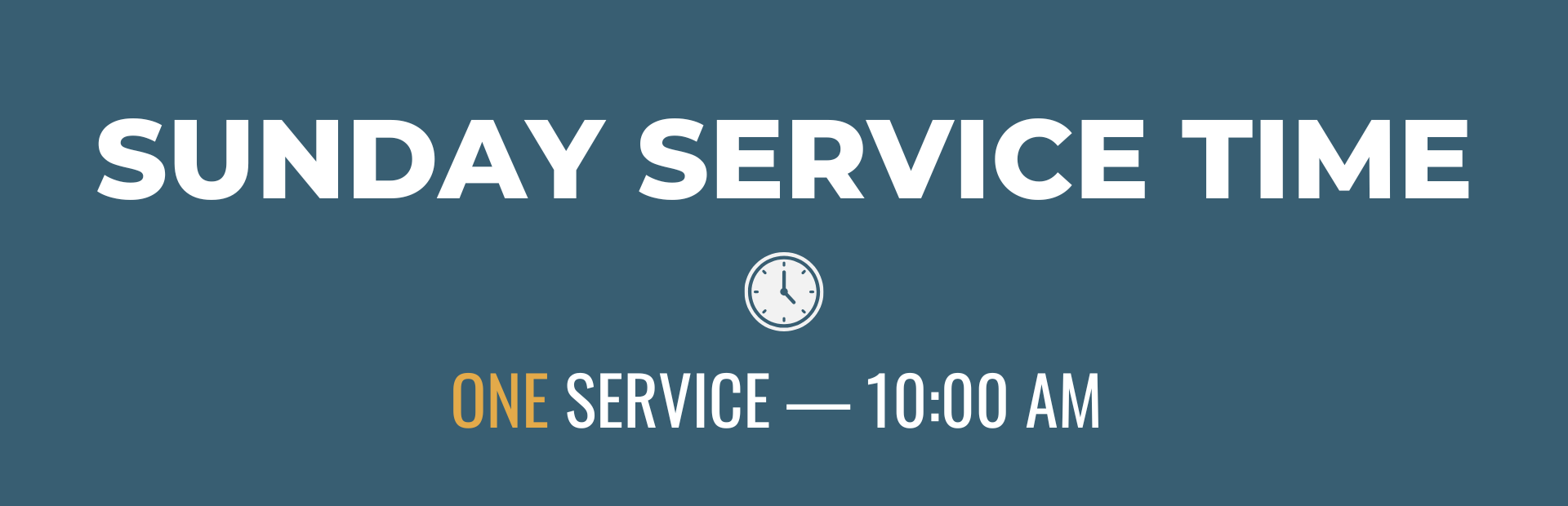 Sunday Service times (2)